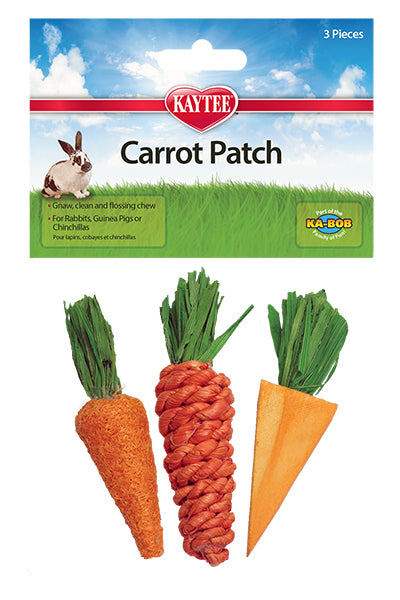Kaytee Chew Toy Carrot Patch 3pk