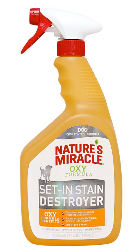 Nature's miracle oxy pet 2024 stain & odor remover