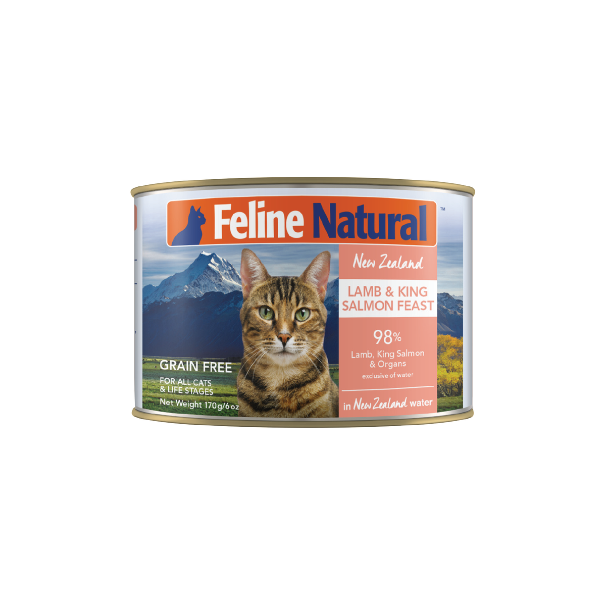Feline Natural Lamb and Salmon Feast Can Tray 12 x 170g