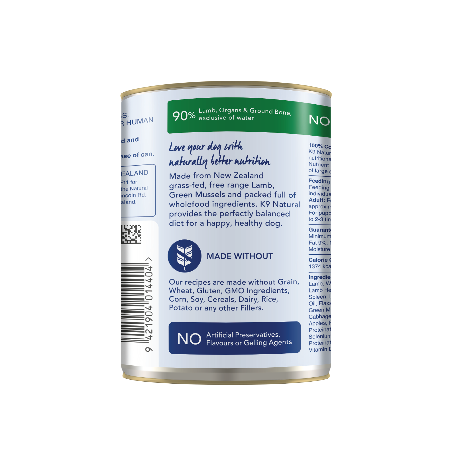 K9 Natural Lamb Feast Can