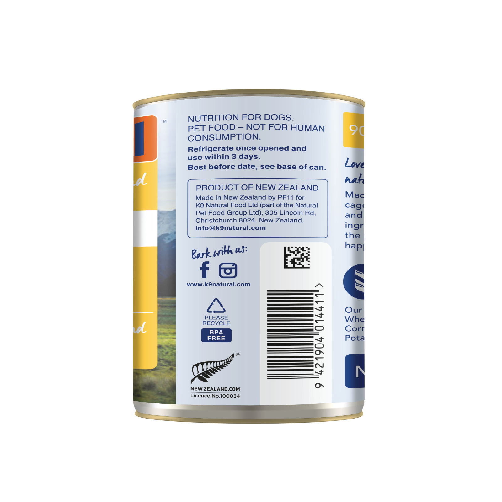K9 Natural Chicken Feast Can