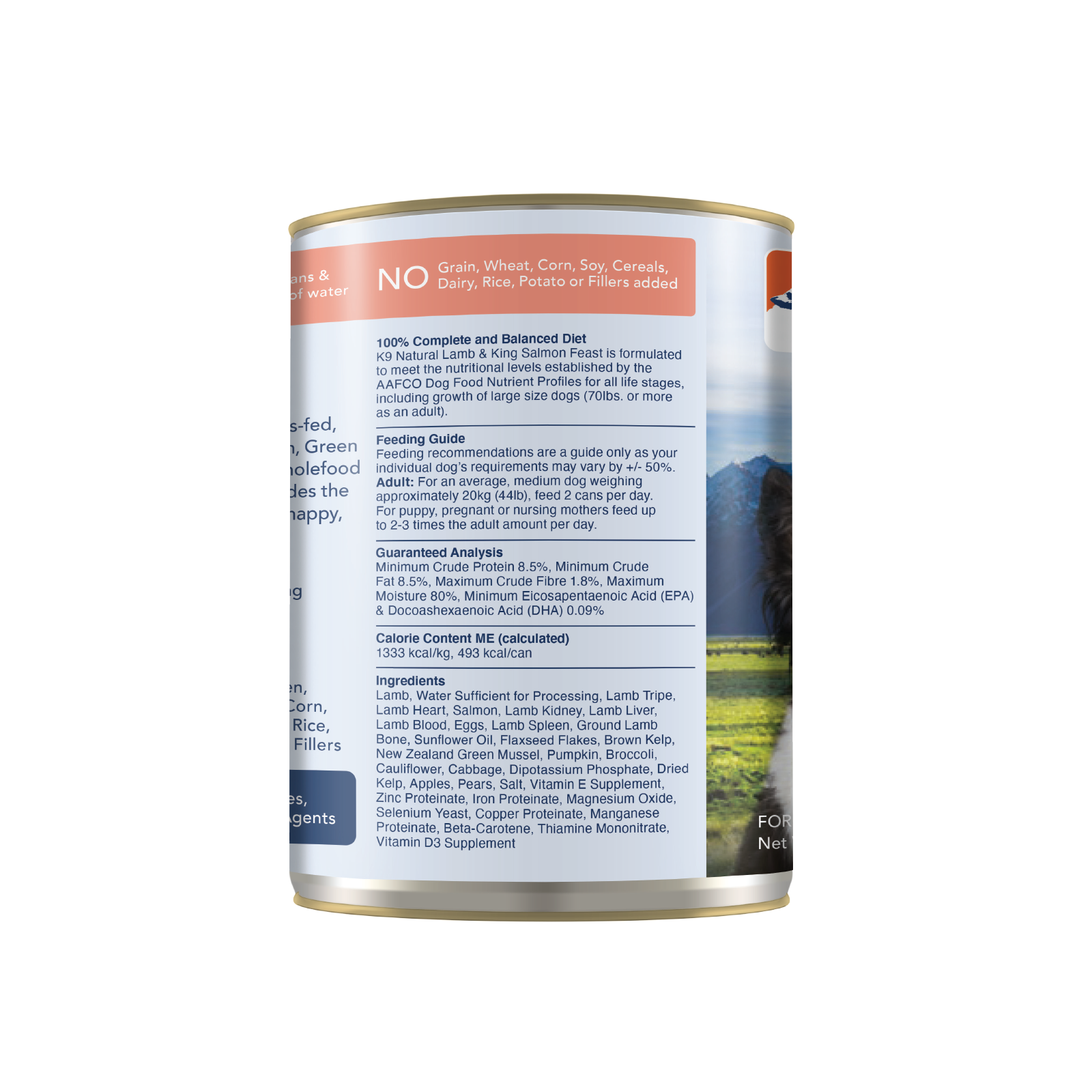 K9 Natural Lamb and Salmon Feast Can