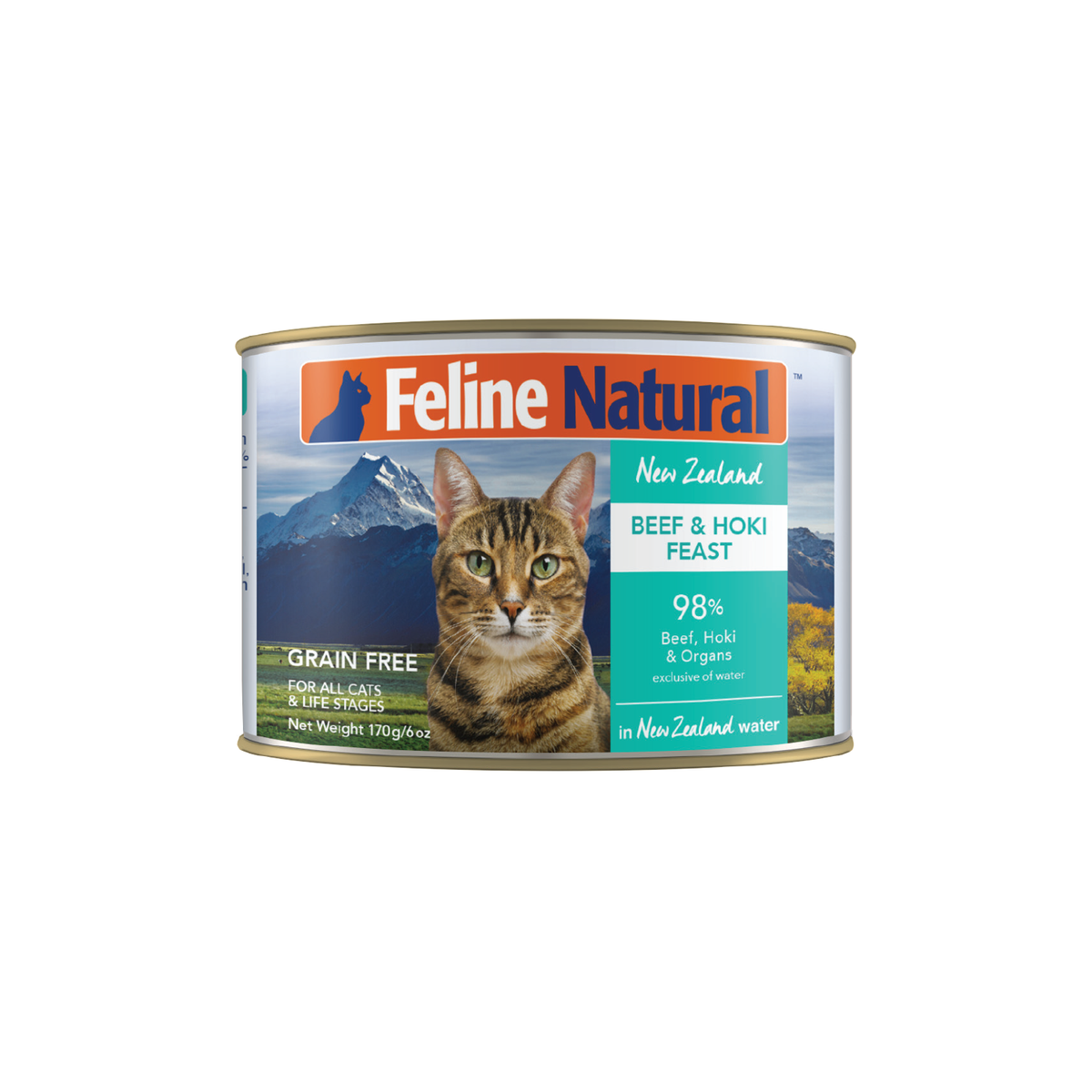Feline Natural Beef and Hoki Feast Can Tray 12 x 170g