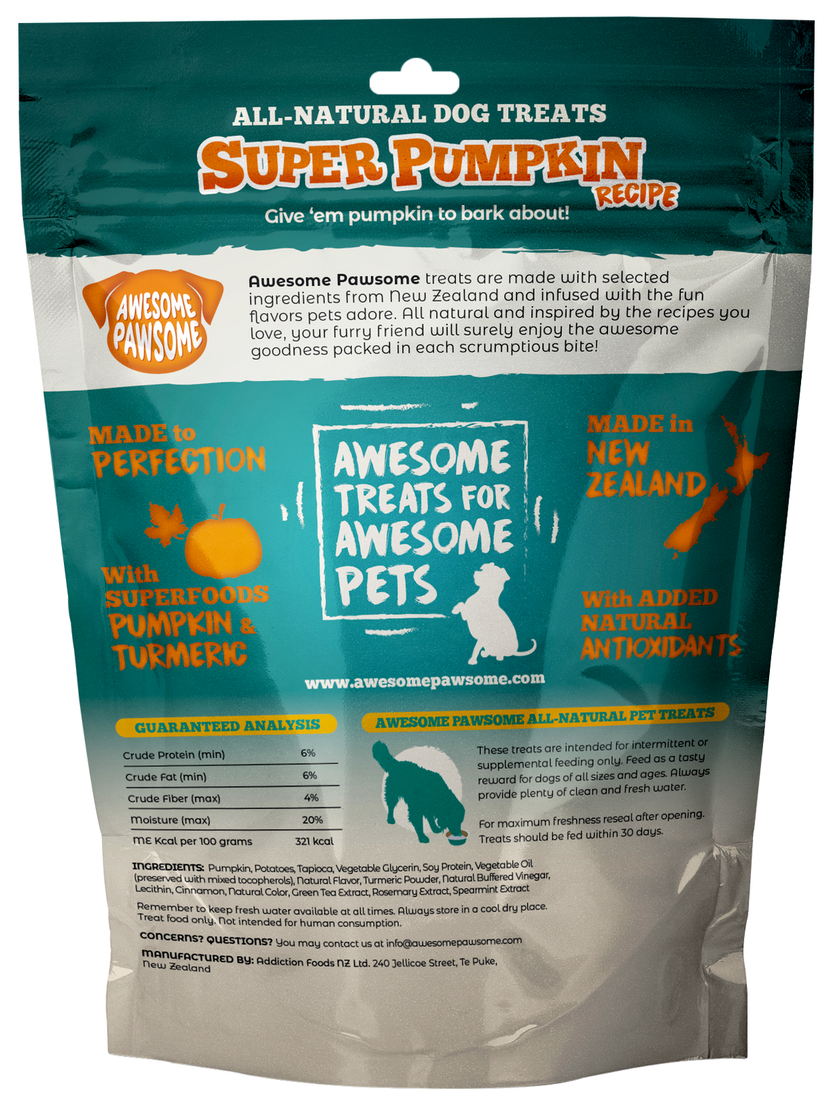 Awesome Pawsome Super Pumpkin Recipe