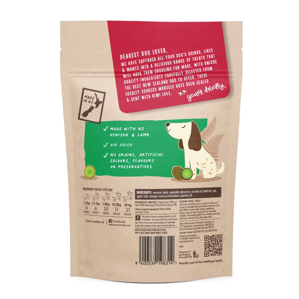 Yours Droolly NZ Venison Lamb Kiwifruit 90g