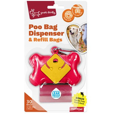Yours Droolly Dispenser Bone with 30 bags