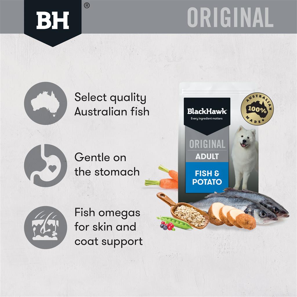 Black Hawk Adult Fish and Potato