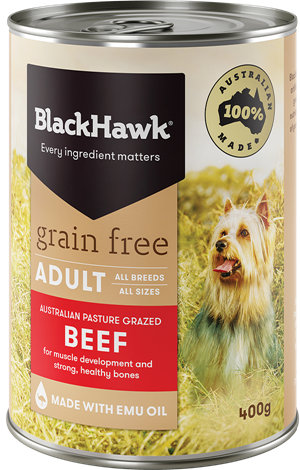 Black Hawk Grain Free Beef Can