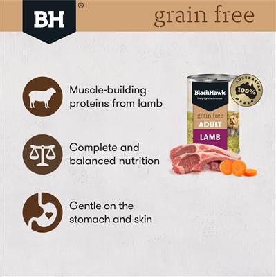 Black Hawk Grain Free Lamb Can