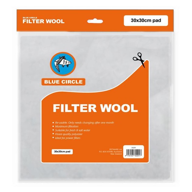 Blue Circle Filter Wool