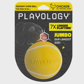 Playology Squeaky Chew Ball - Chicken Jumbo