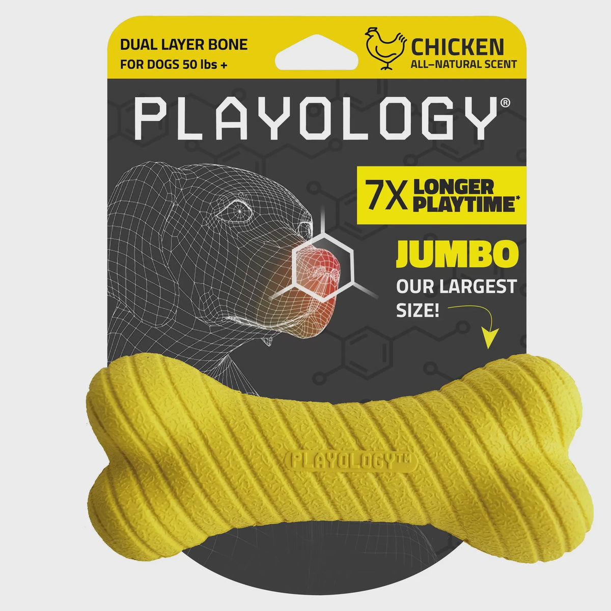 Playology Dual Layer Bone - Chicken Jumbo