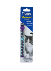 Tigga Cat Collar Eight Awn Star Purple