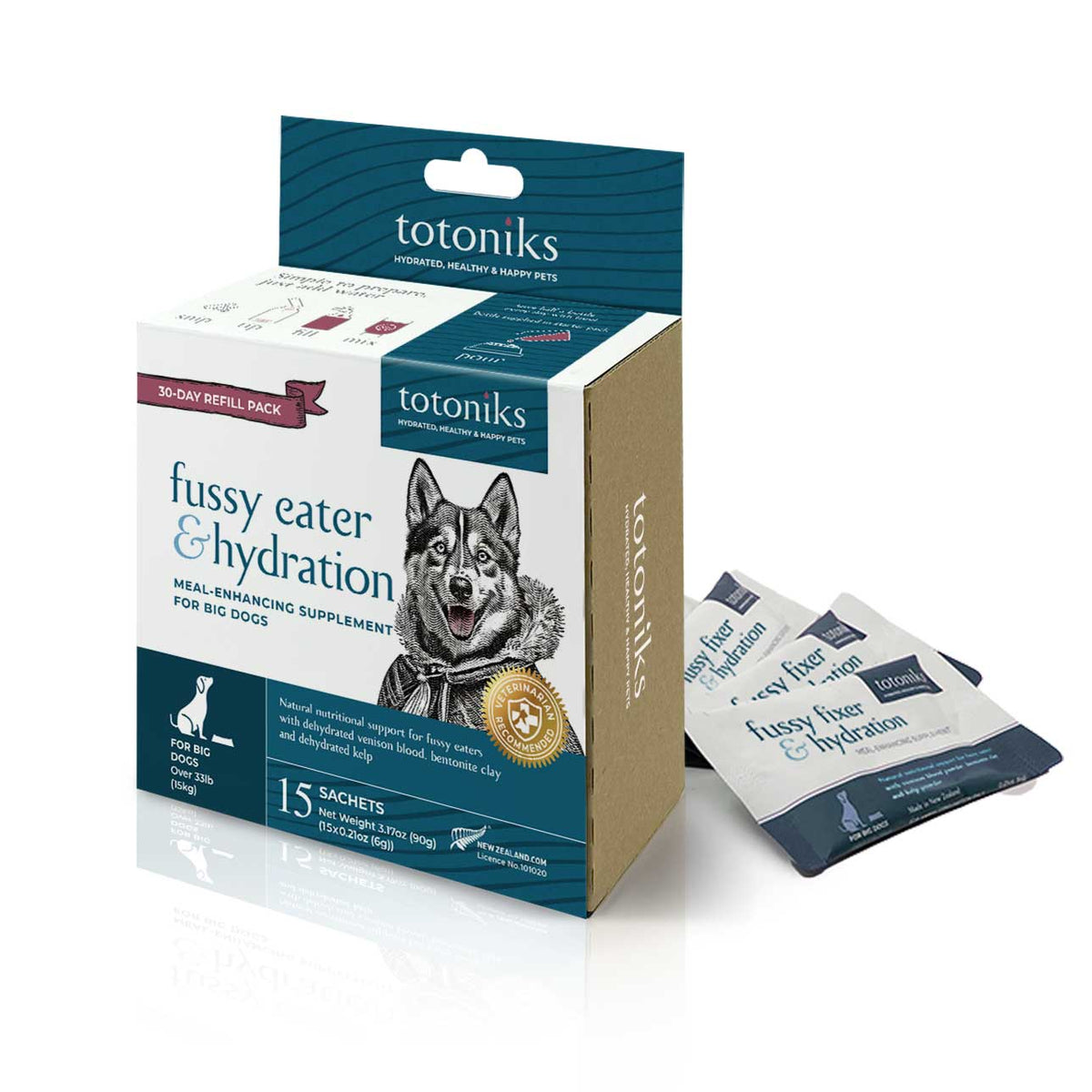 Totoniks Fussy Eater & Hydration Refill Pack Large Dog