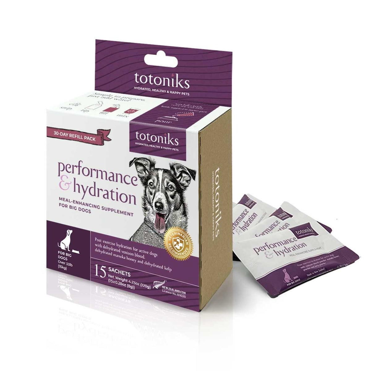 Totoniks Performance & Hydration Refill Pack Large Dog