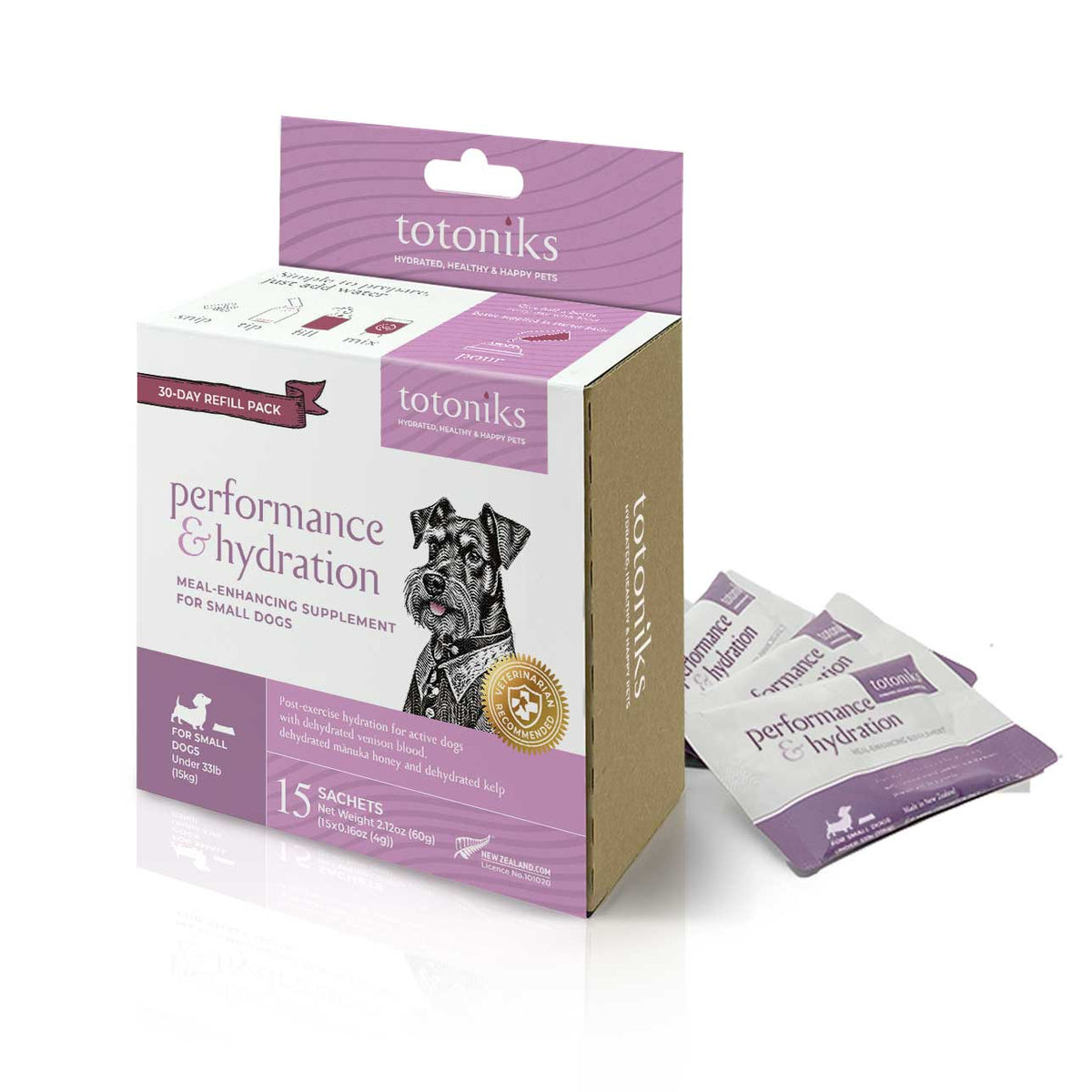 Totoniks Performance & Hydration Refill Pack Small Dog