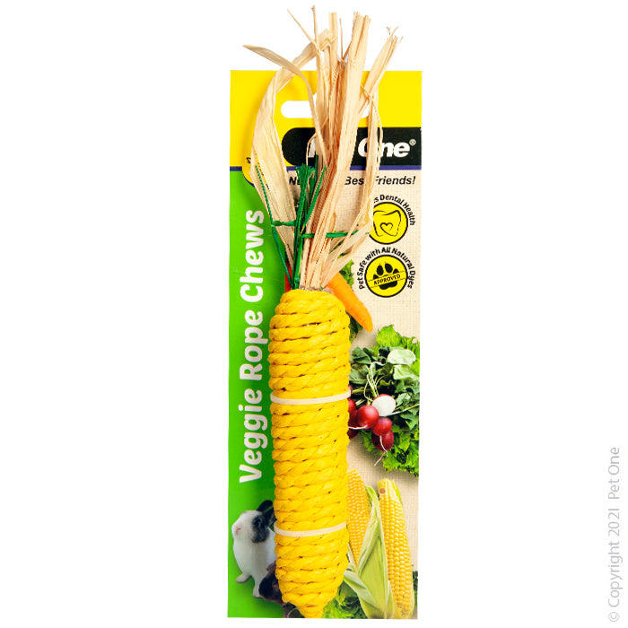 Pet One Veggie Rope Chew Corn