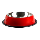 Non Tip Anti Skid Red Dog Bowl