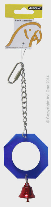 Mirror With Bell Acrylic Bird Toys
