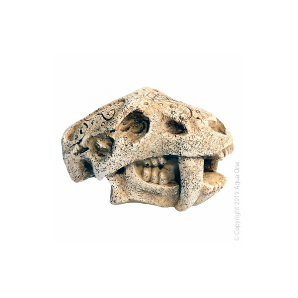 Aqua One Ornament Dinosaur Head with Fangs