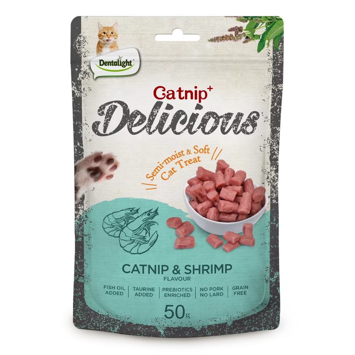 Dentalight Cat Treat Catnip & Shrimp Flavour