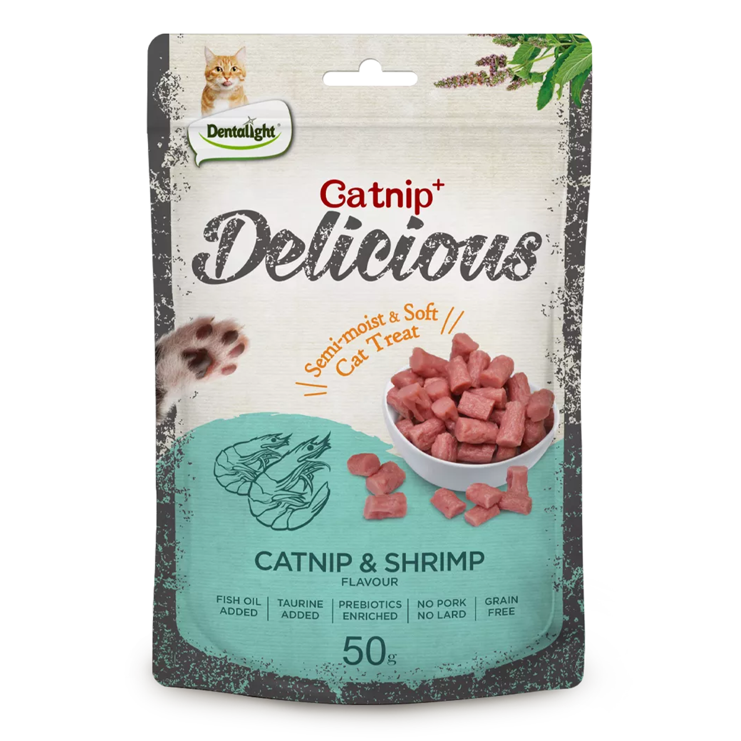 Dentalight Cat Treat Catnip & Shrimp Flavour