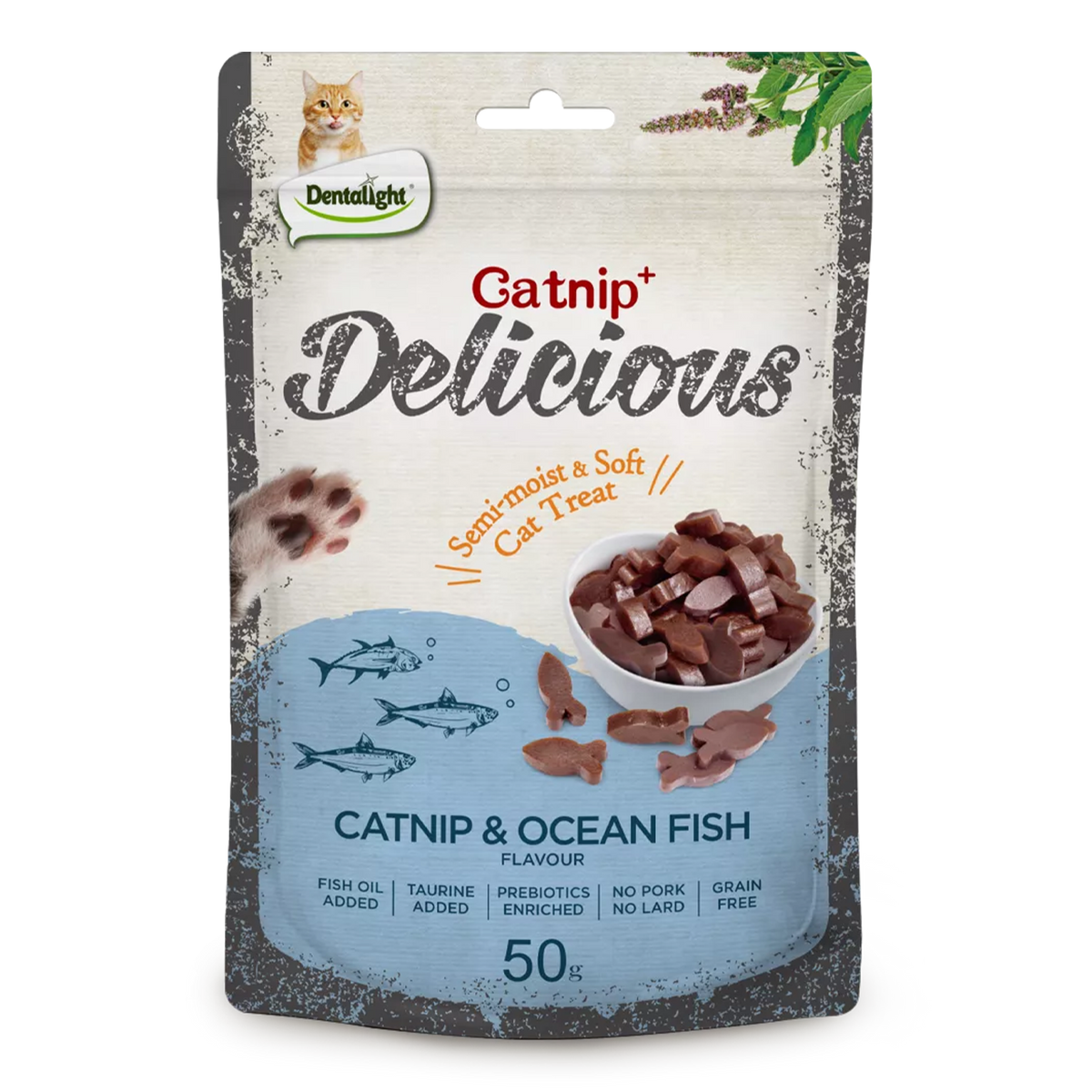 Dentalight Cat Treat Catnip & OceanFish Flavour