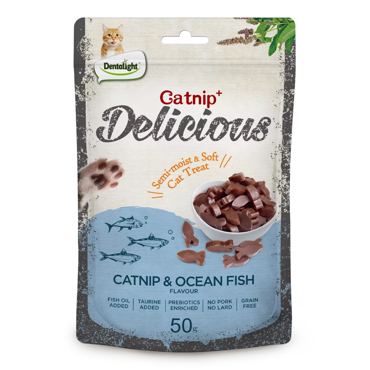 Dentalight Cat Treat Catnip & OceanFish Flavour