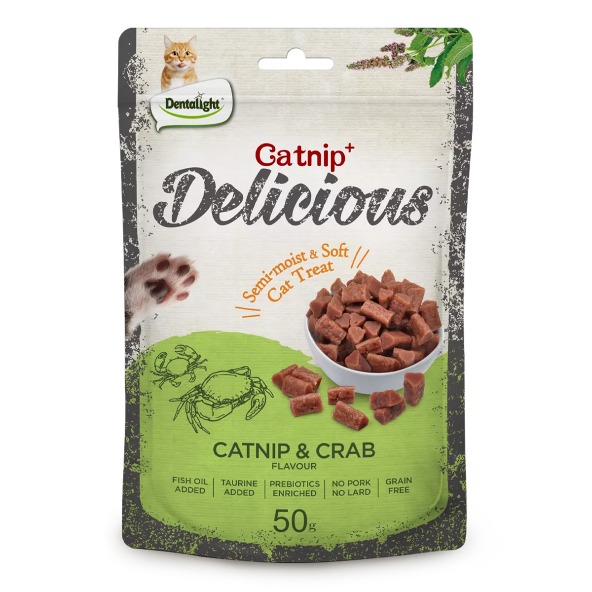 Dentalight Cat Treat Catnip & Crab Flavour