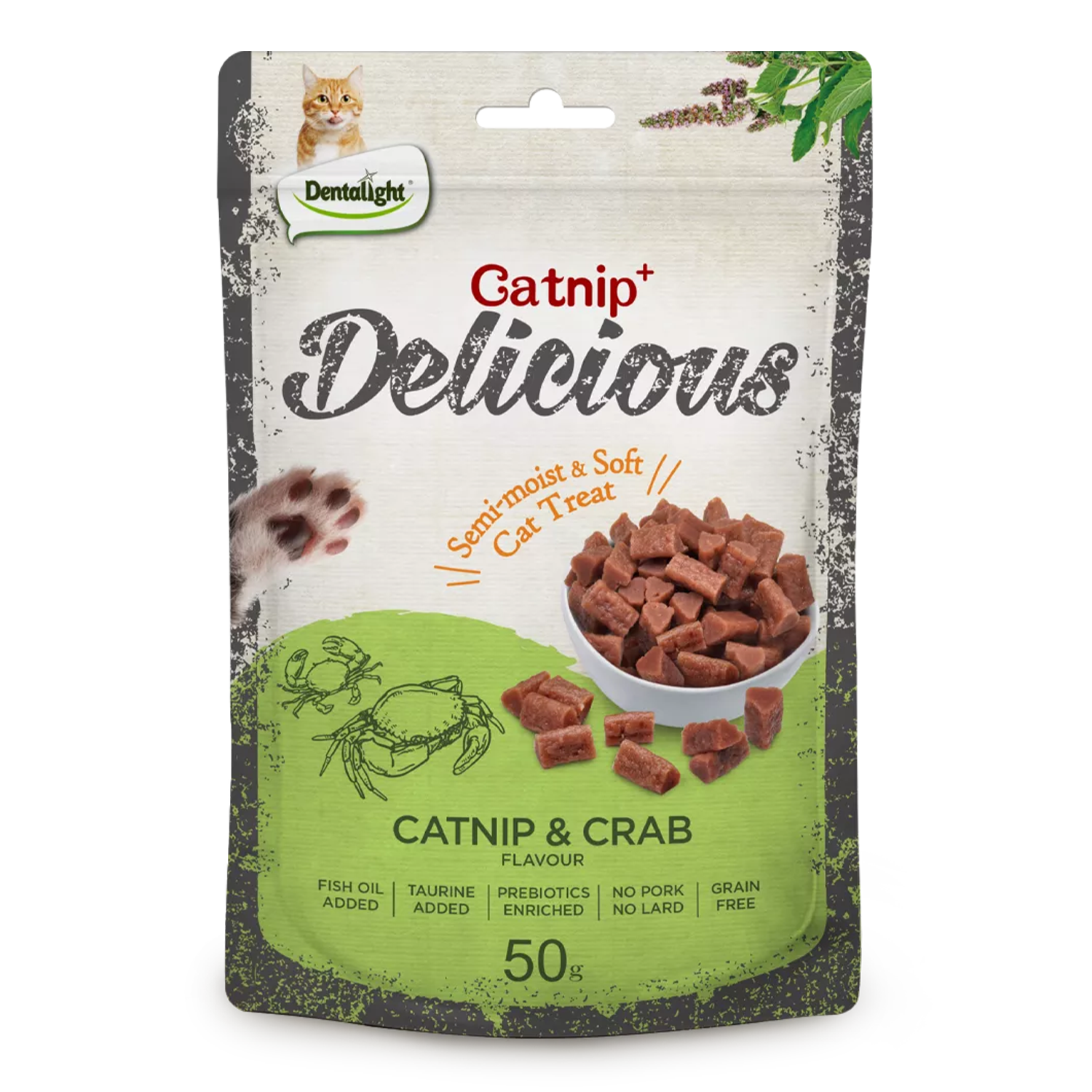 Dentalight Cat Treat Catnip & Crab Flavour