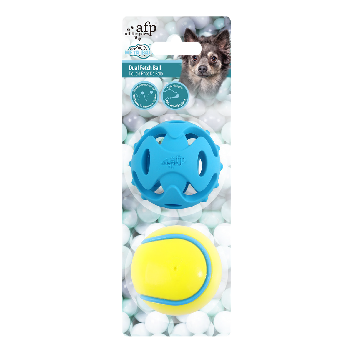 AFP Meta Dual Fetch Ball 6.3cm 2pk