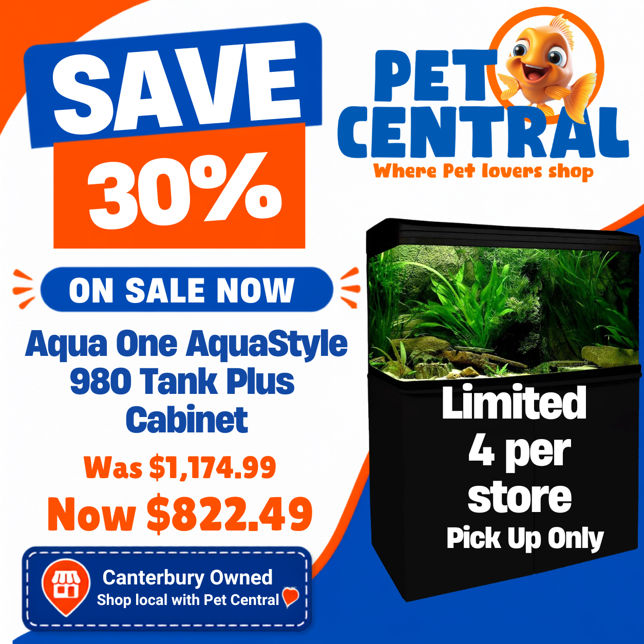 Aqua One AquaStyle 980: Tank & Stand Combo PRE-ORDER