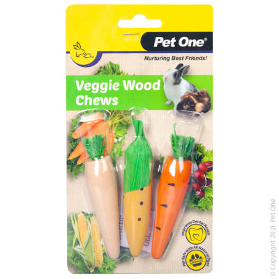 Pet One Veggie Wood Chew 3 Pack
