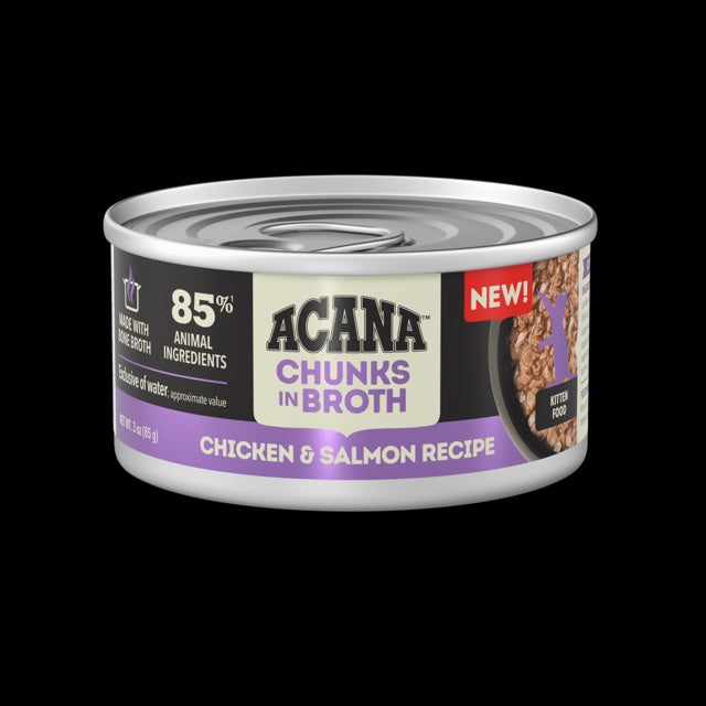 ACANA Chicken & Salmon Recipe in Broth Kitten Wet Food 85g