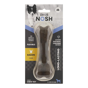 Zeus Nosh Flexible Chew Bone Bacon Flavour For Puppies