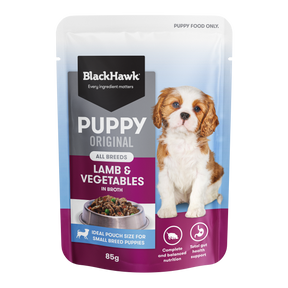 Black Hawk Puppy Original Puppy Pouch Lamb & Veg