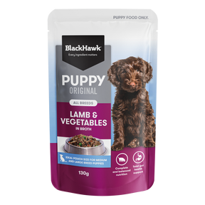 Black Hawk Puppy Original Puppy Pouch Lamb & Veg