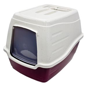 Covered Cat Litter Box With No Side Clips