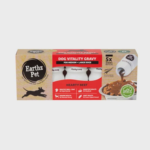 Hearty Beef Dog Vitality Gravy – Med/Large Dogs