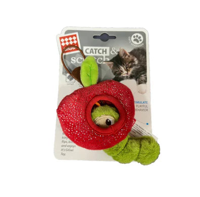 GiGwi Catch & Scratch with Catnip Caterpillar