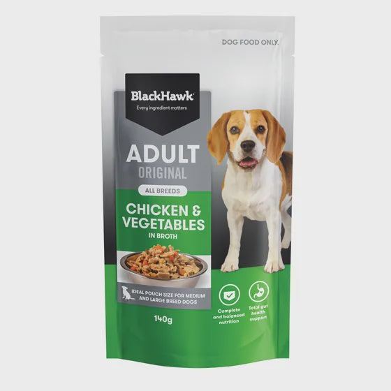 Black Hawk Original Adult Chicken & Vegetables 140g