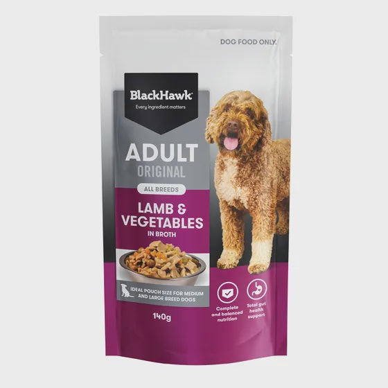 Black Hawk Original Adult Lamb & Vegetables 140g