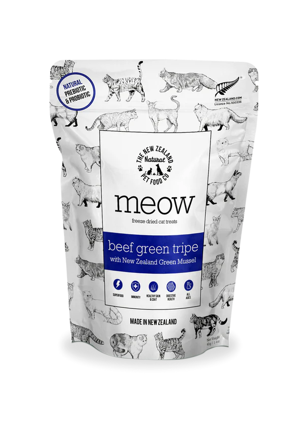 Meow Beef Green Tripe Treat 50g