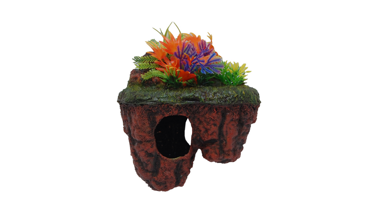 Floating island with plant 15cm Red