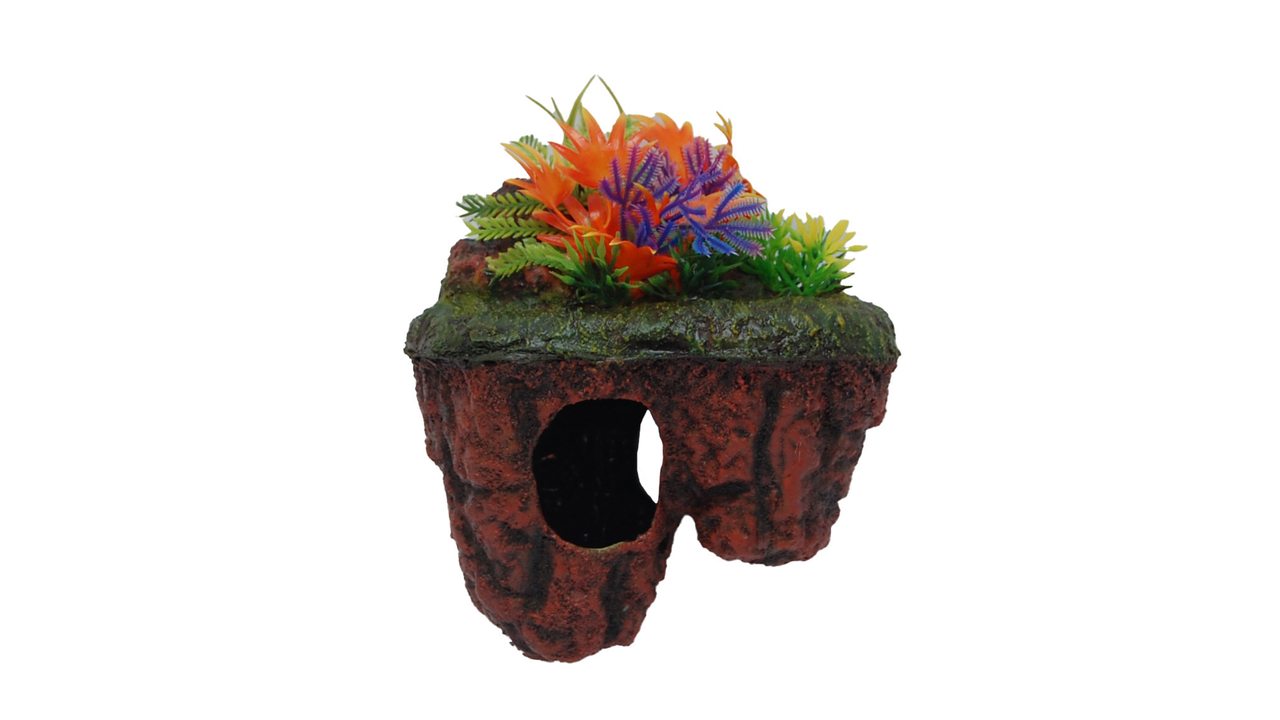 Floating island with plant 15cm Red