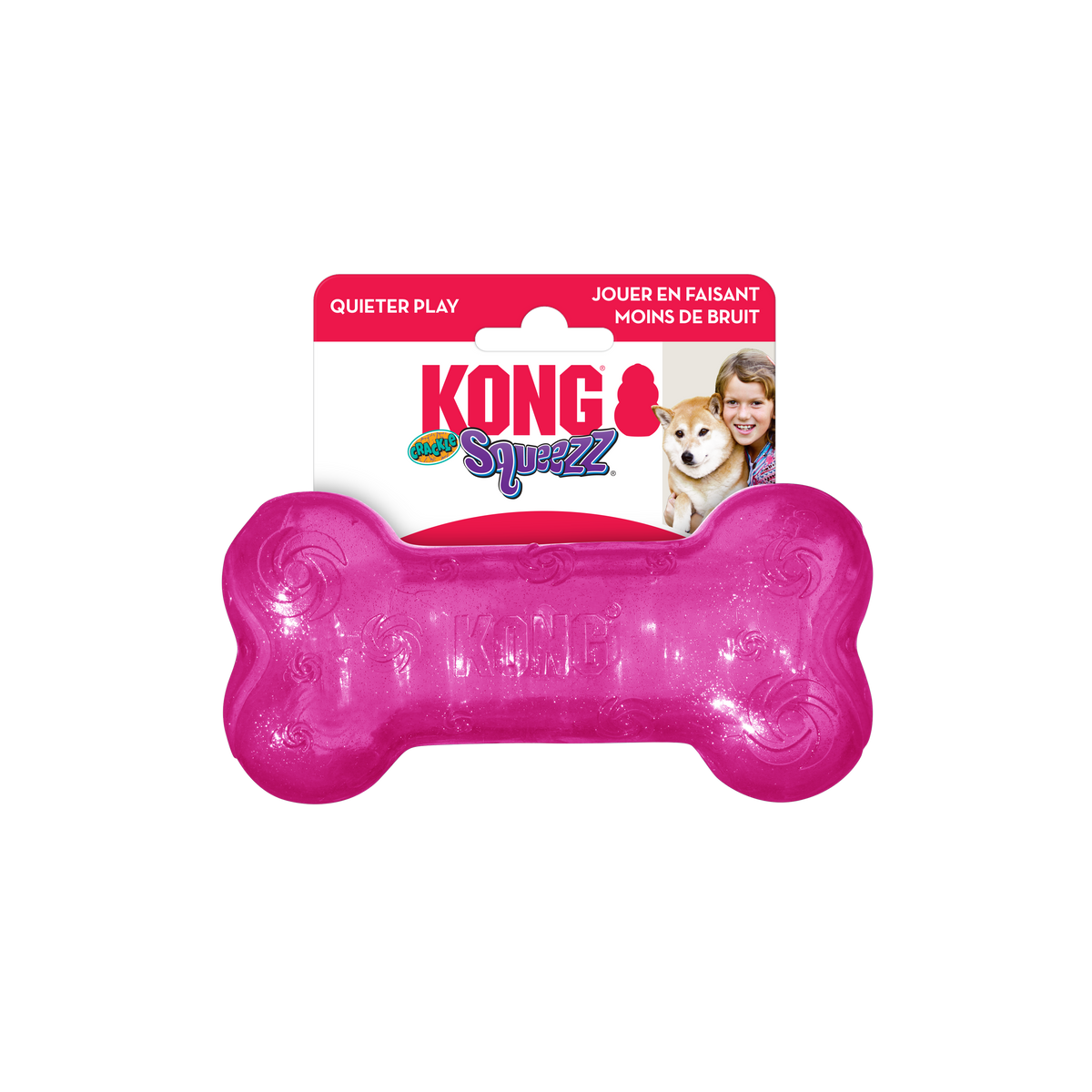 KONG Squeezz Crackle Bone