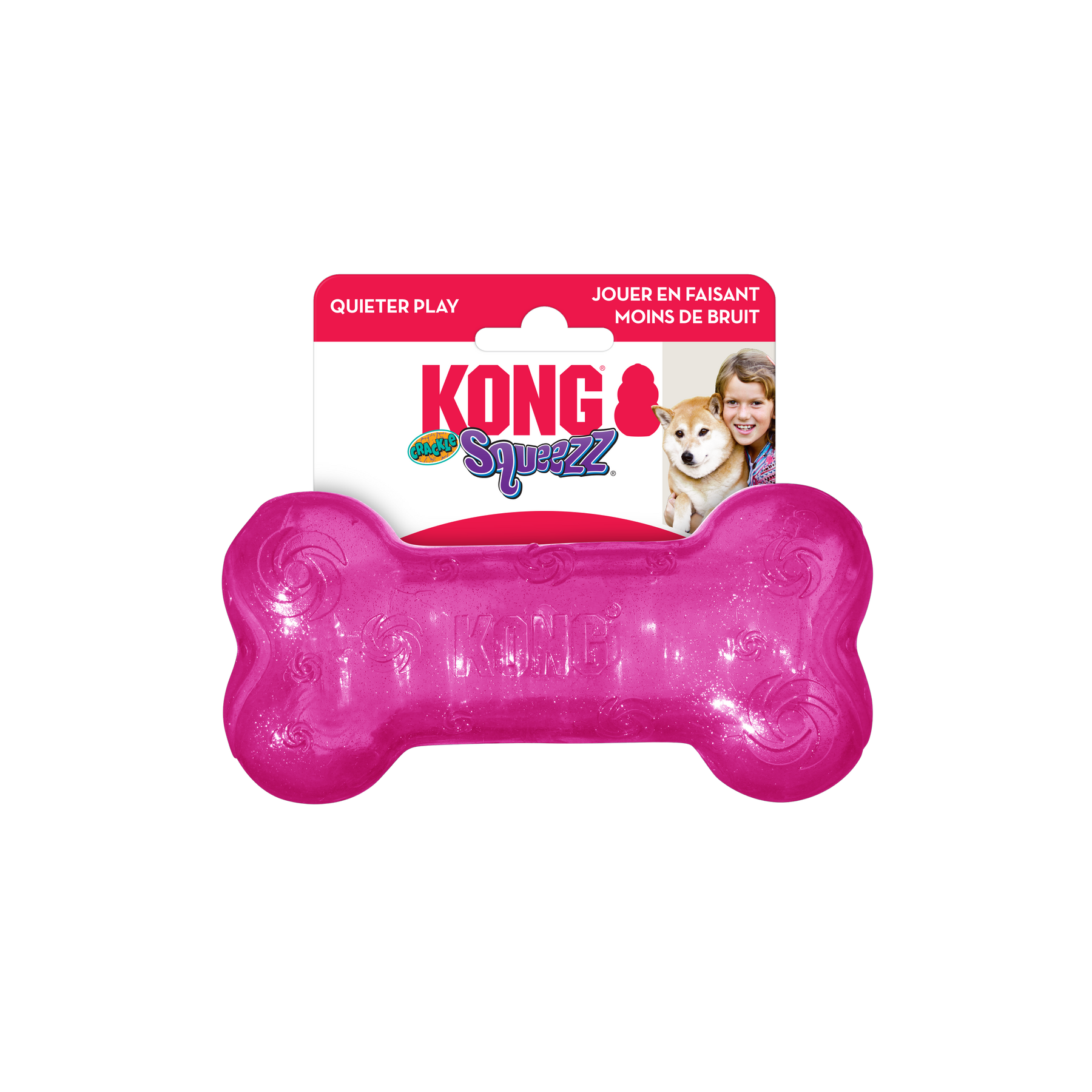 KONG Squeezz Crackle Bone