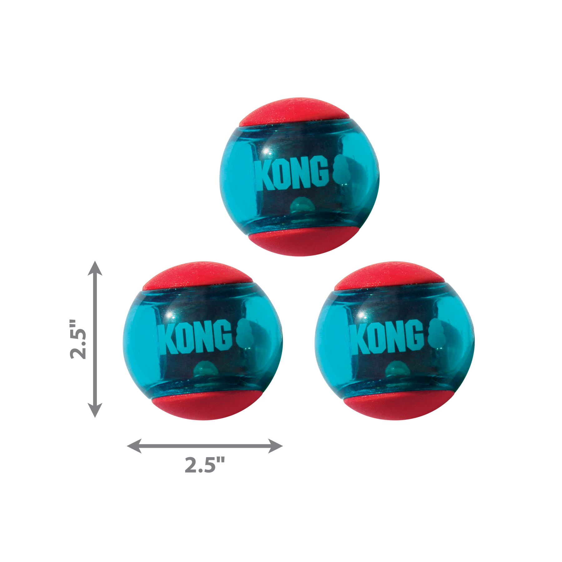 Kong Squeezz Action Ball 3pk