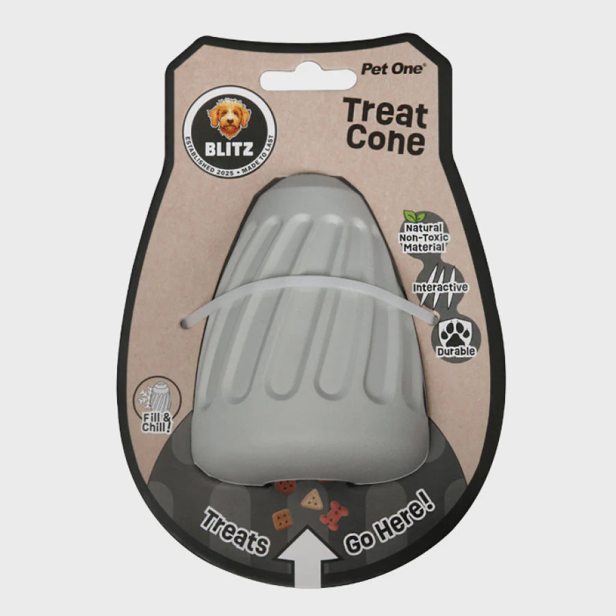 Dog Toy Blitz Rubber Treat Cone