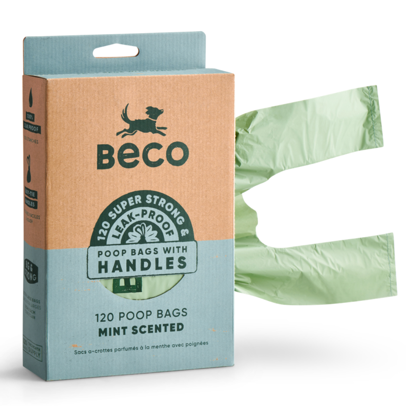 Beco Poop Bags with Handle Mint